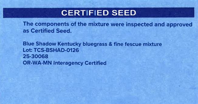 BLUE SHADOW Kentucky Bluegrass & Fine Fescue Mixture - Image 4