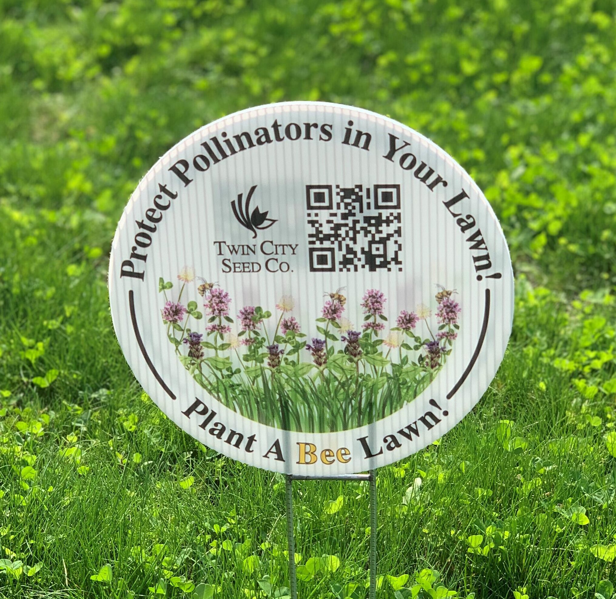 Bee Lawn Yard Sign